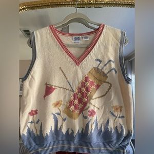 Vintage Golf Knitted Vest